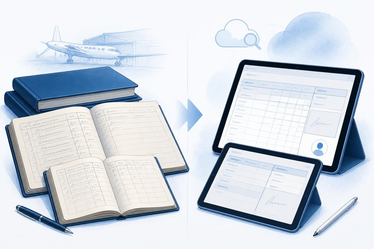 Digital versus paper logbook comparison