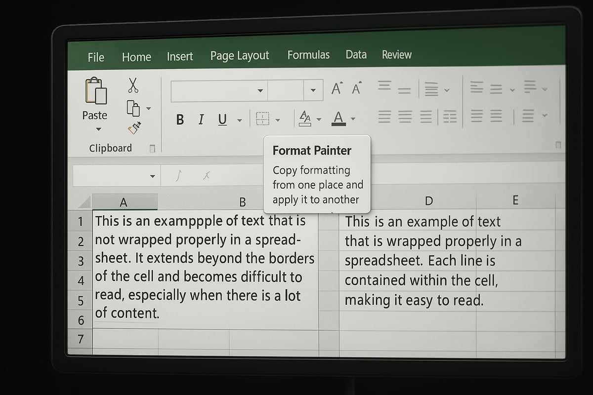 Troubleshooting Word Wrap Issues in Excel