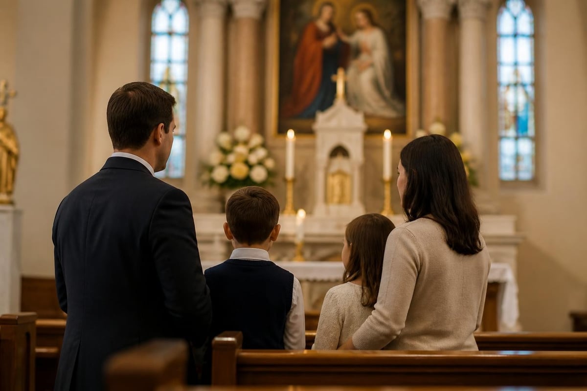 Holy Family guiding sacramental participation