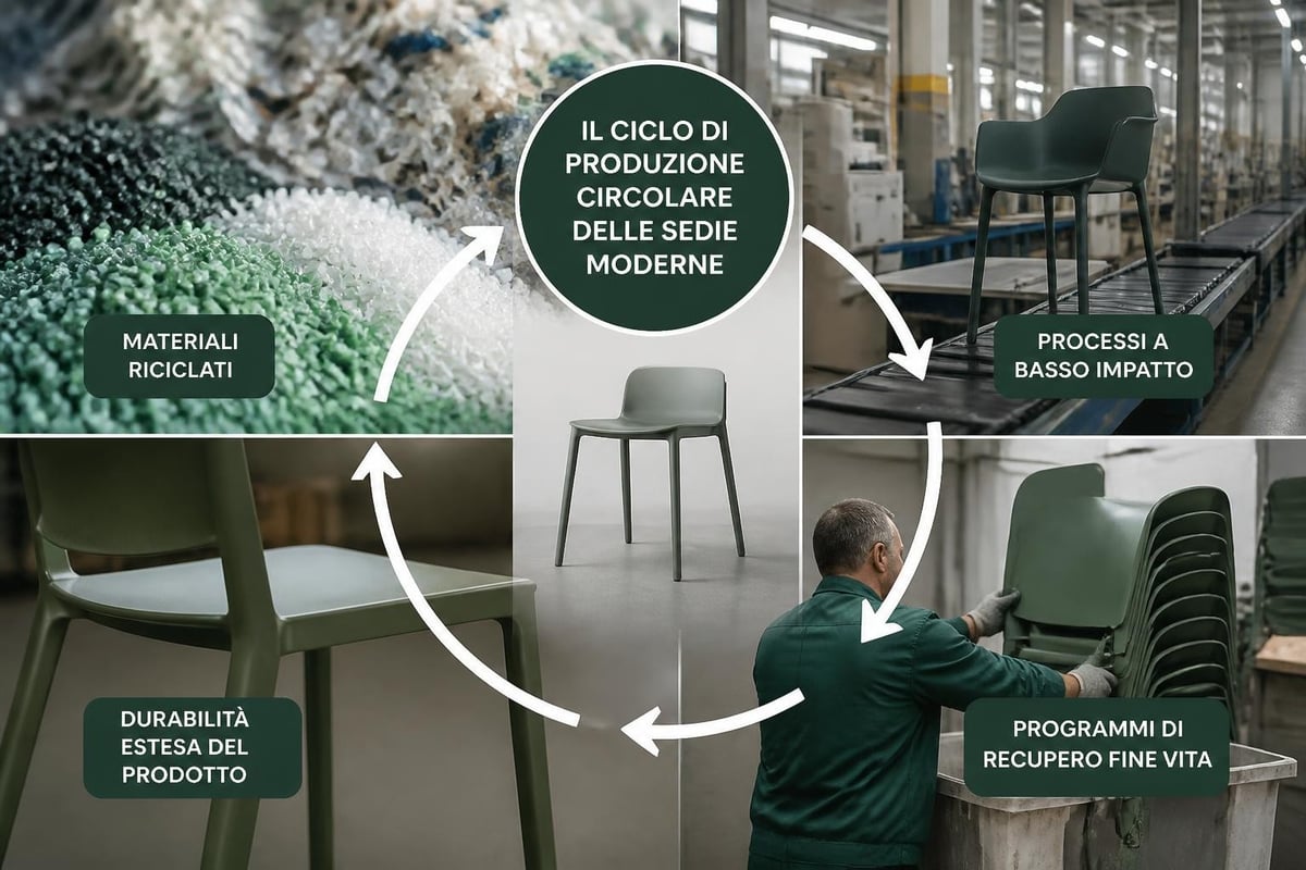 Sostenibilità nella produzione di sedie moderne