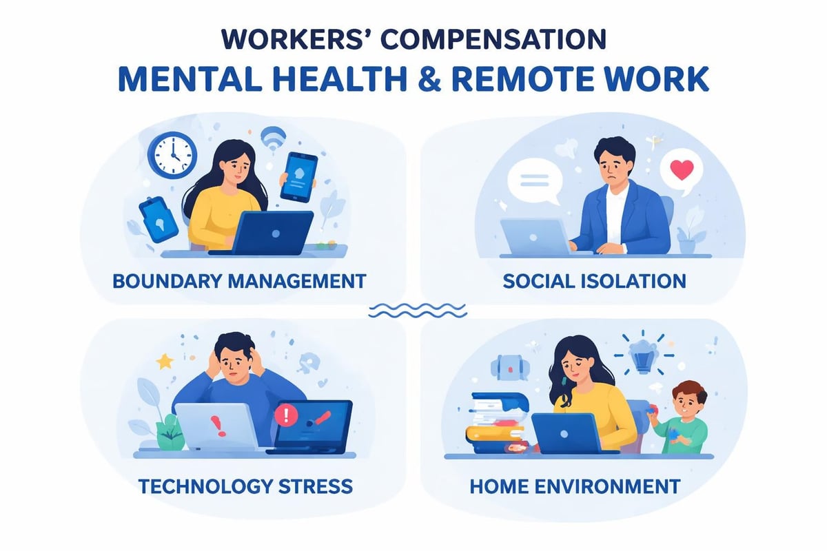 Remote work mental health factors