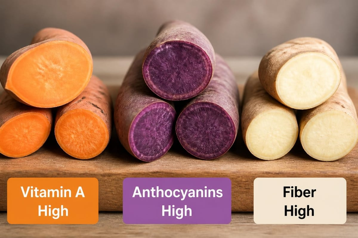 Sweet Potatoes Nutritional Comparison
