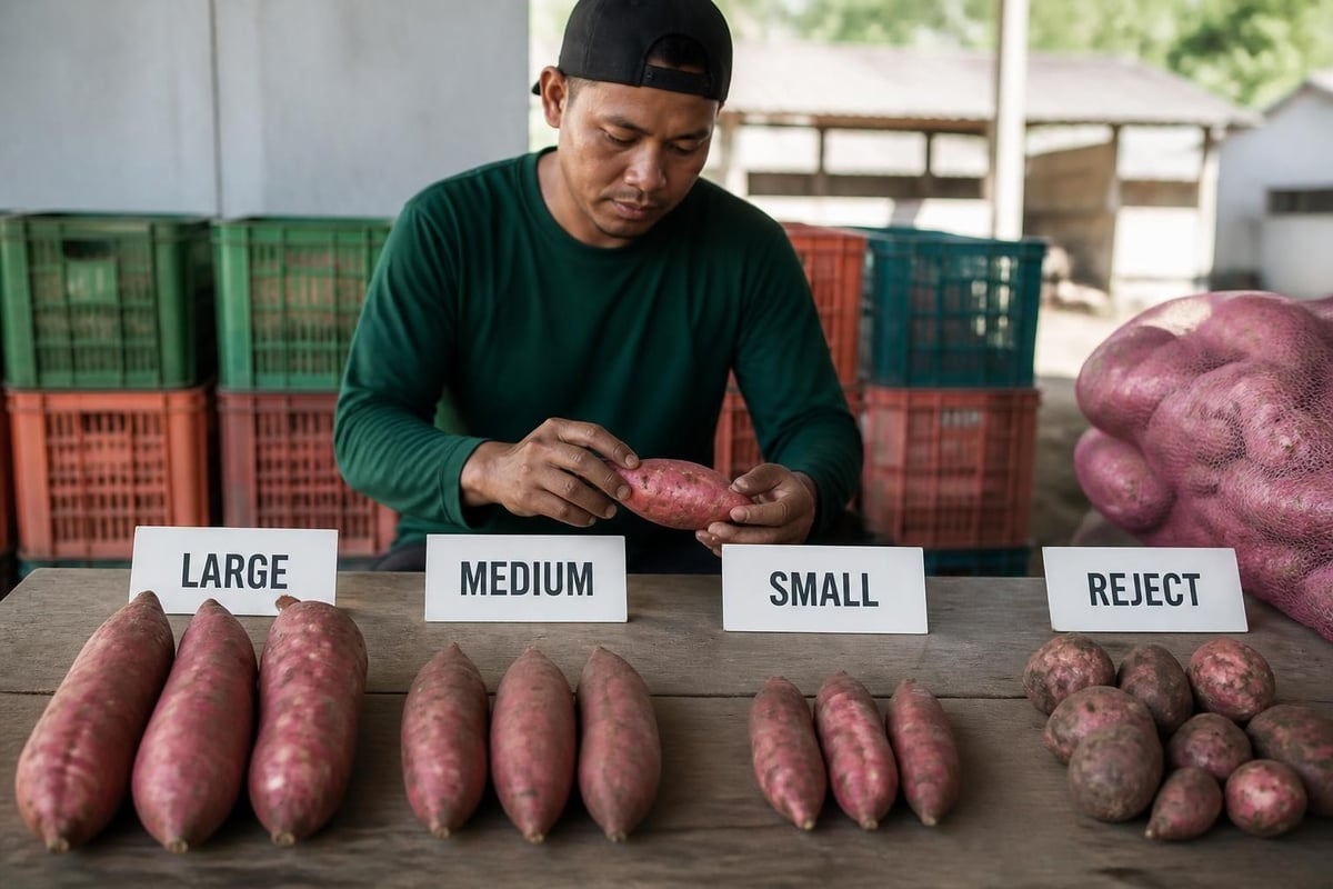 Sweet Potatoes Quality Grading