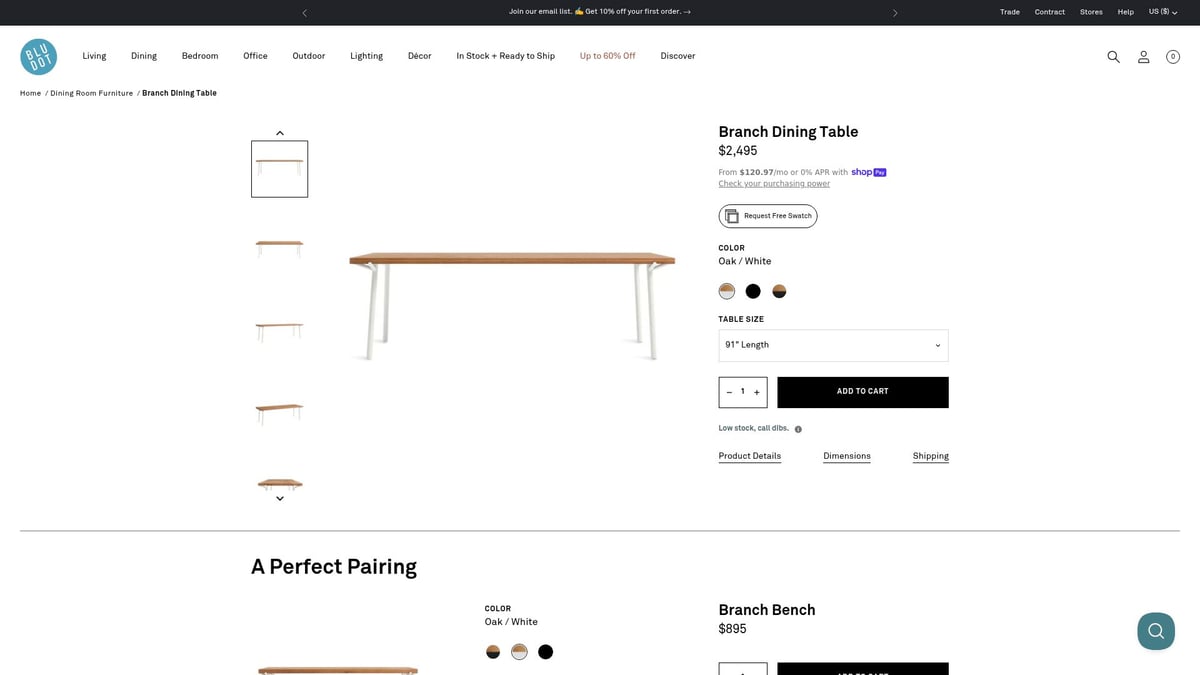 9 Best Contemporary Wooden Dining Table Designs for 2025 - Blu Dot Branch Dining Table