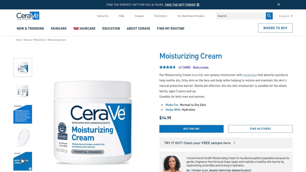 9 Best Cream for the Face Picks to Try in 2026 - CeraVe Moisturizing Cream