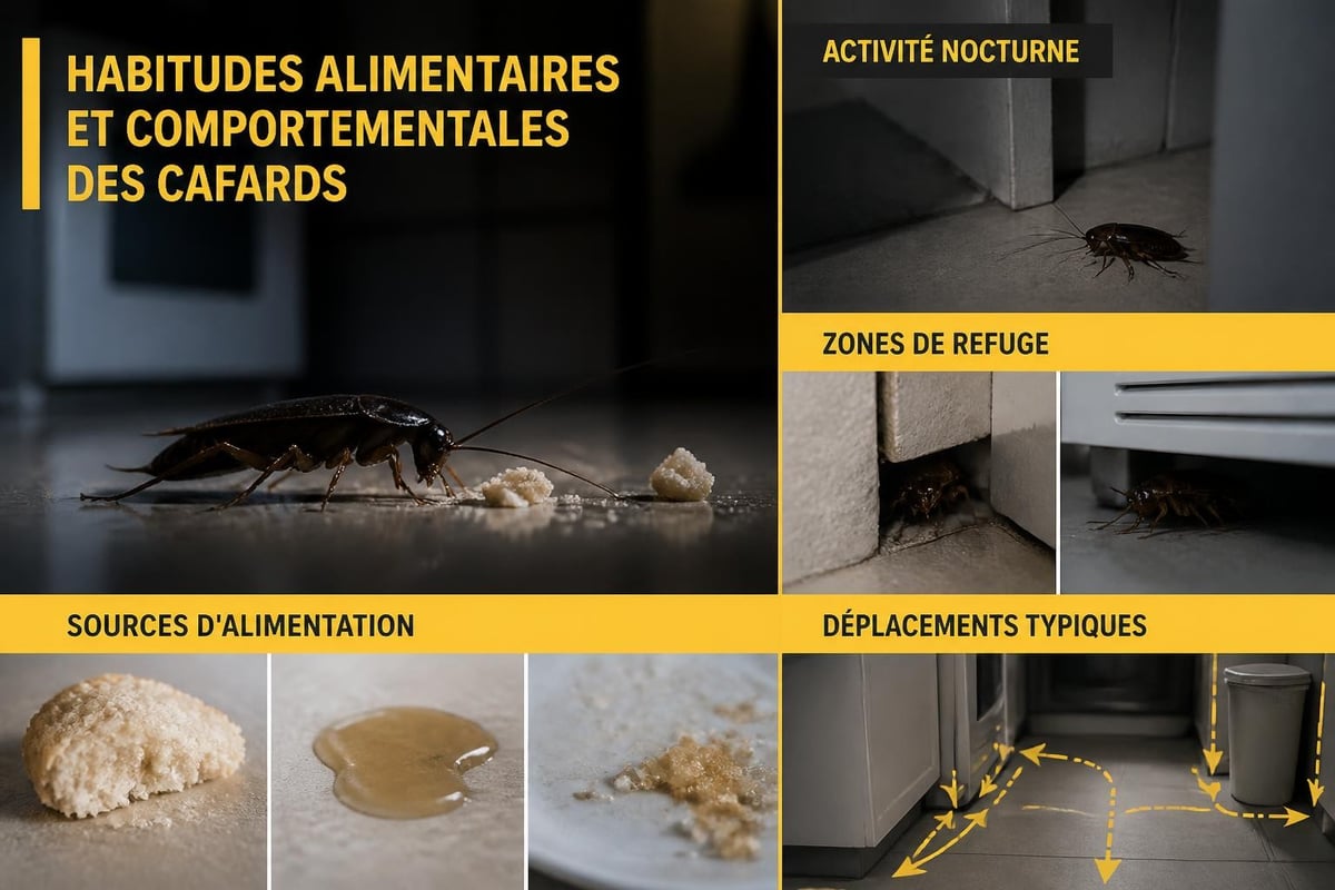 Comportement des cafards