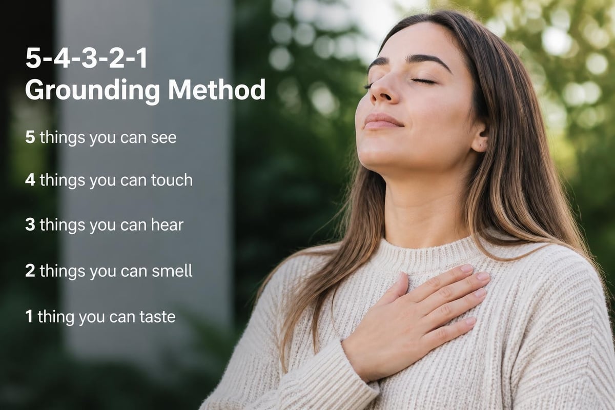 Grounding techniques for anxiety