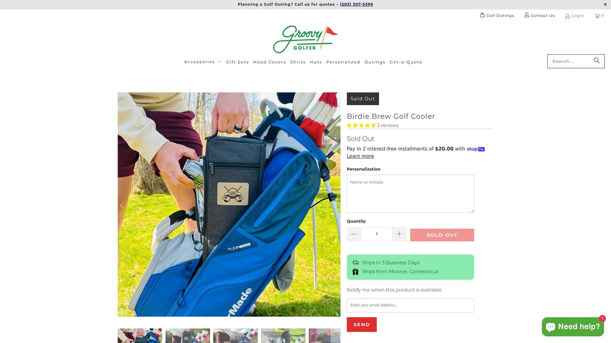 10 Must-Have Gifts Every Golf Dad Will Love in 2025 - Birdie Brew Golf Cooler – Groovy Golfer ($39.99)