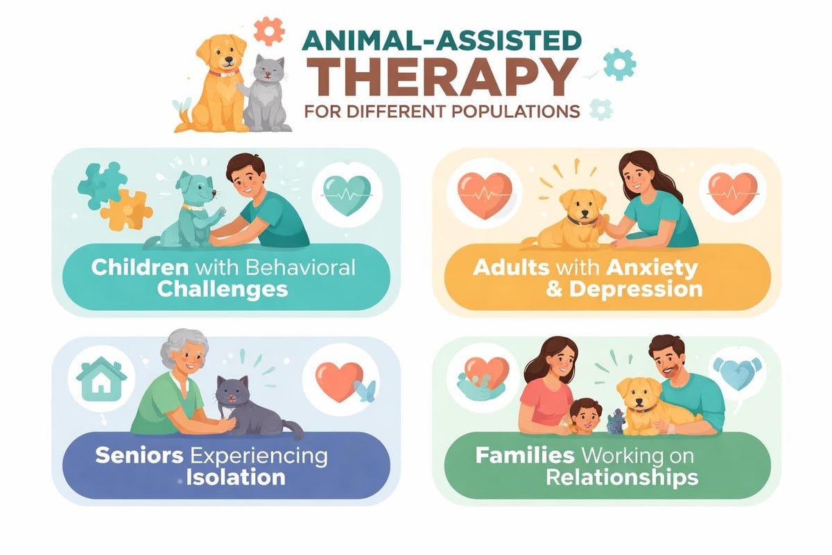 Animal therapy across age groups