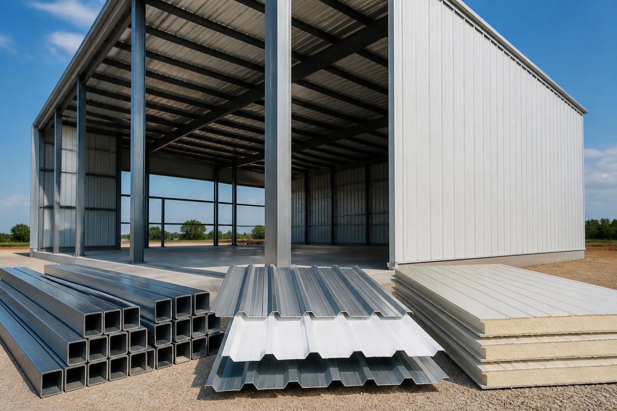 Metal building components