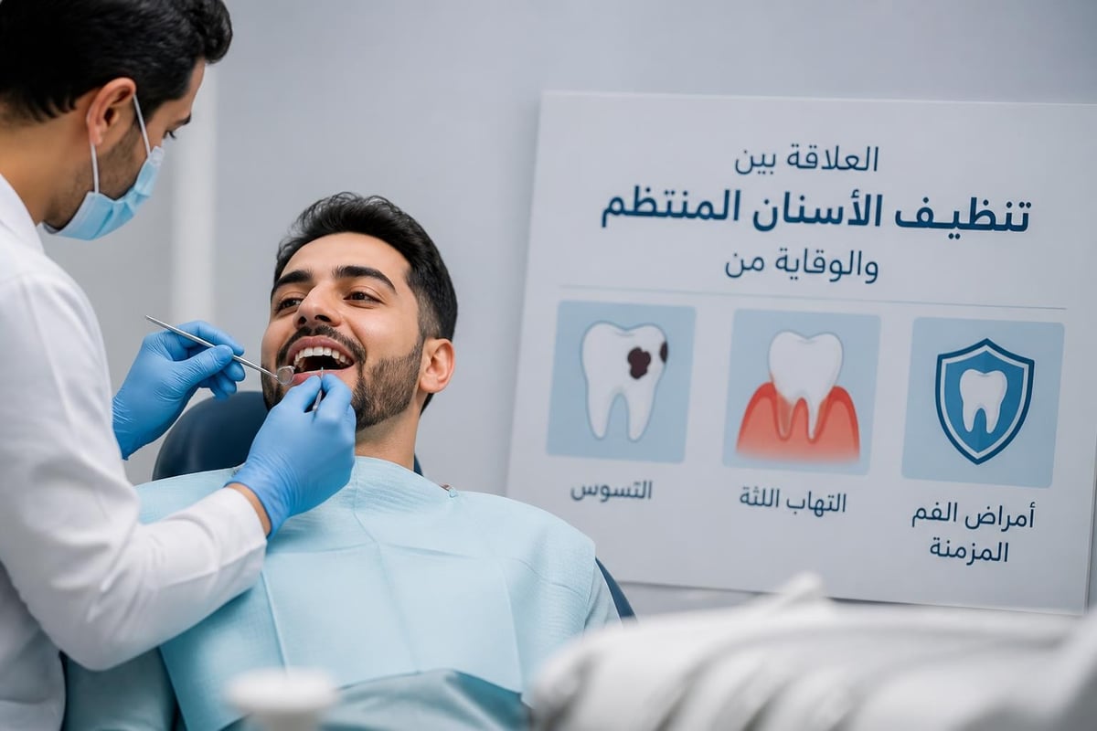فوائد تنظيف الأسنان