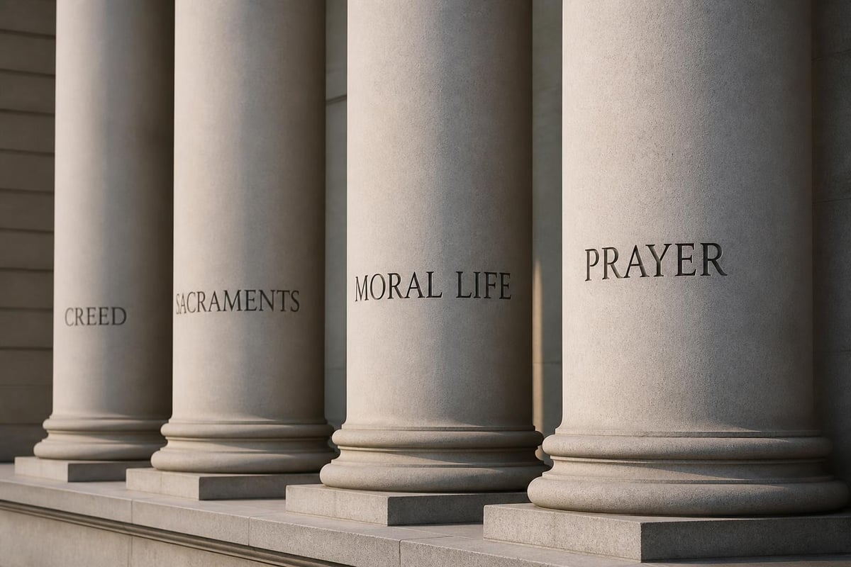 Four pillars of Catholic catechism
