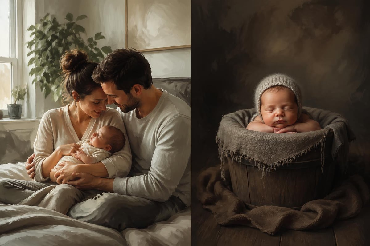 Lifestyle vs traditional newborn photography approaches