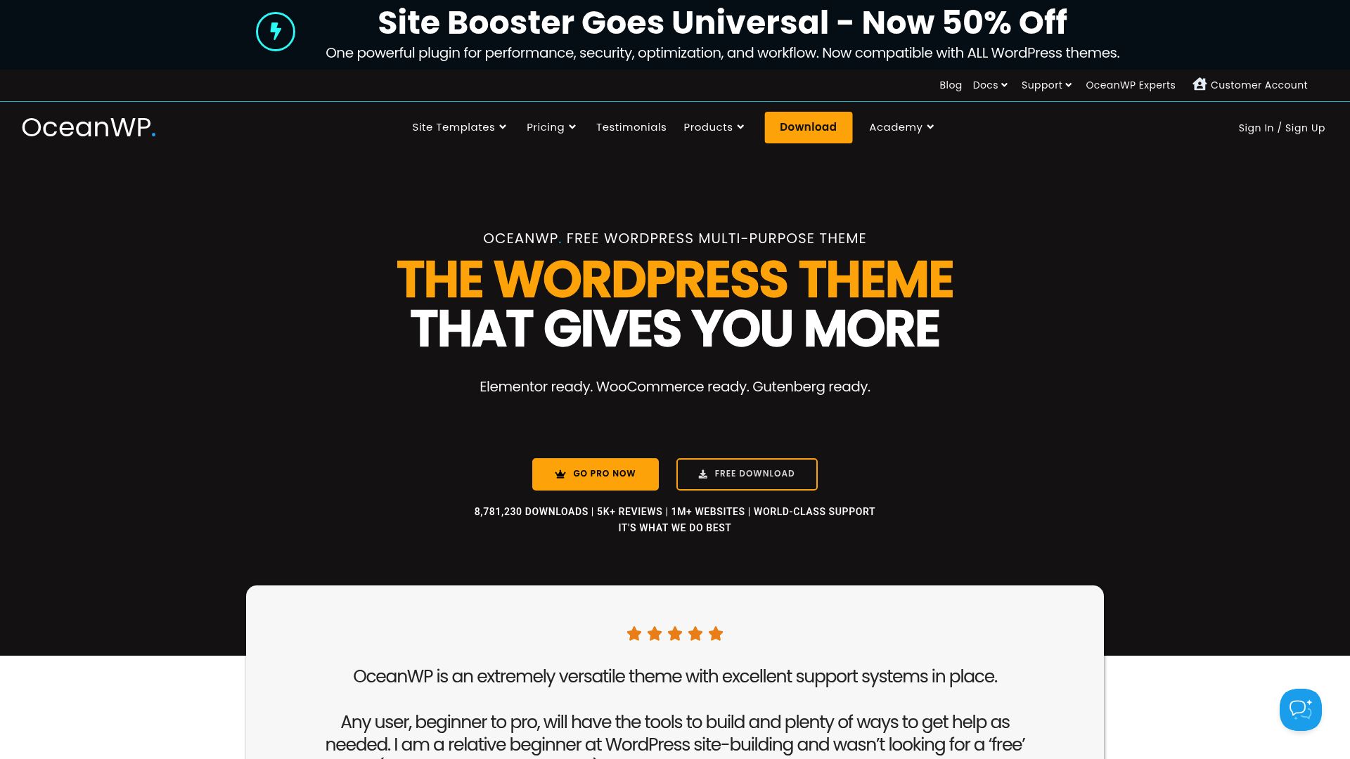 10 Beste Templates Für WordPress 2025 - OceanWP