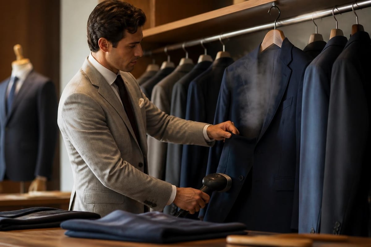 Bespoke suit care and maintenance routine