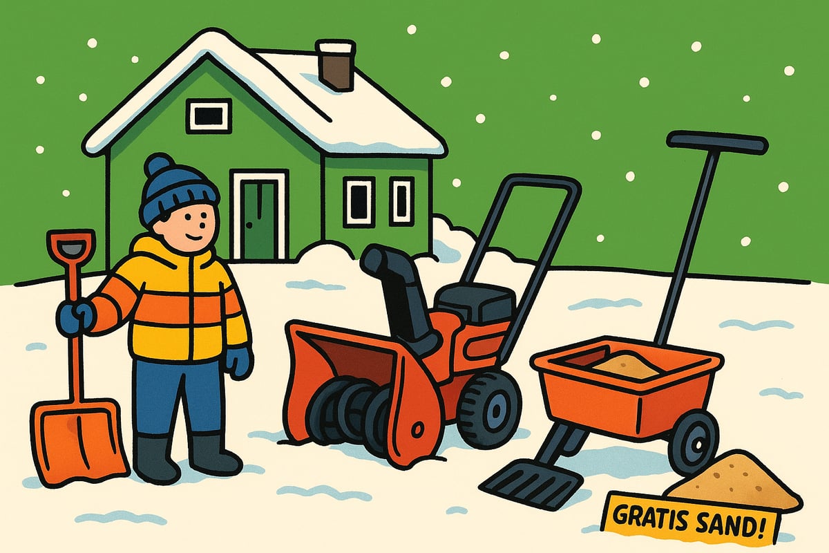 Utrustning och material för effektiv snöröjning