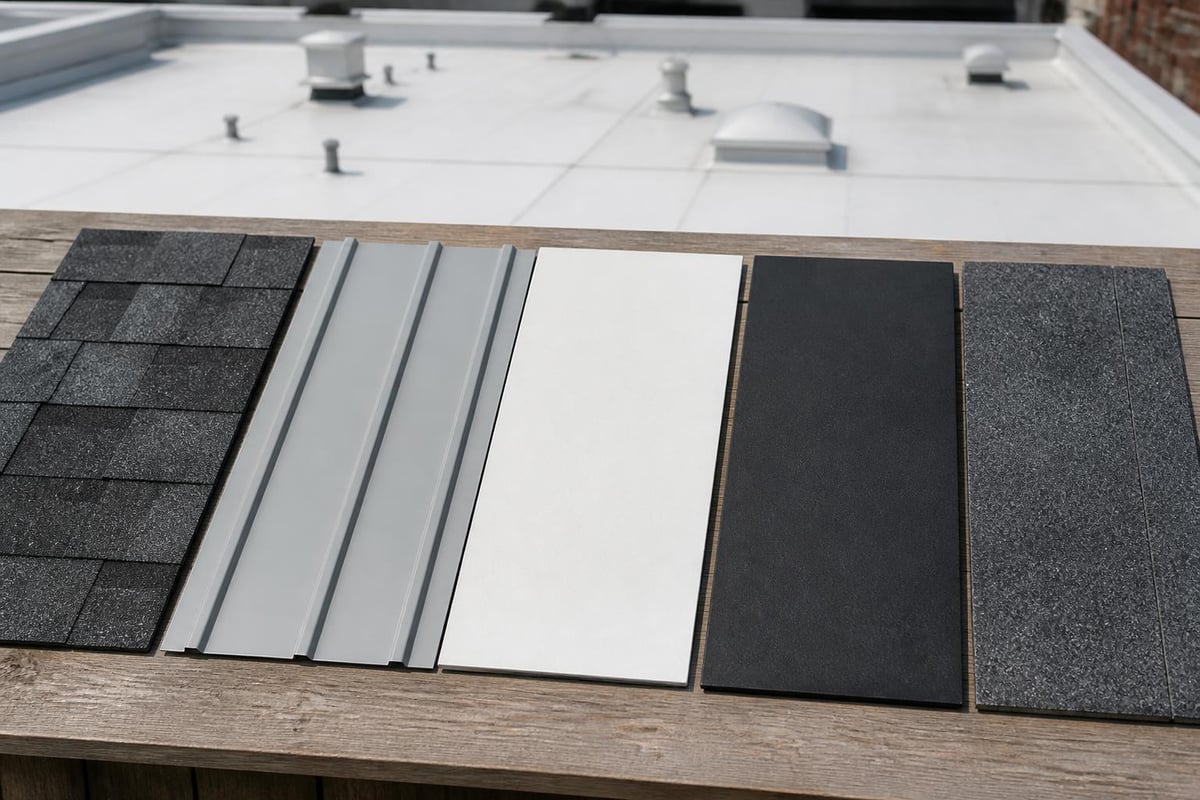 Commercial and residential roofing materials