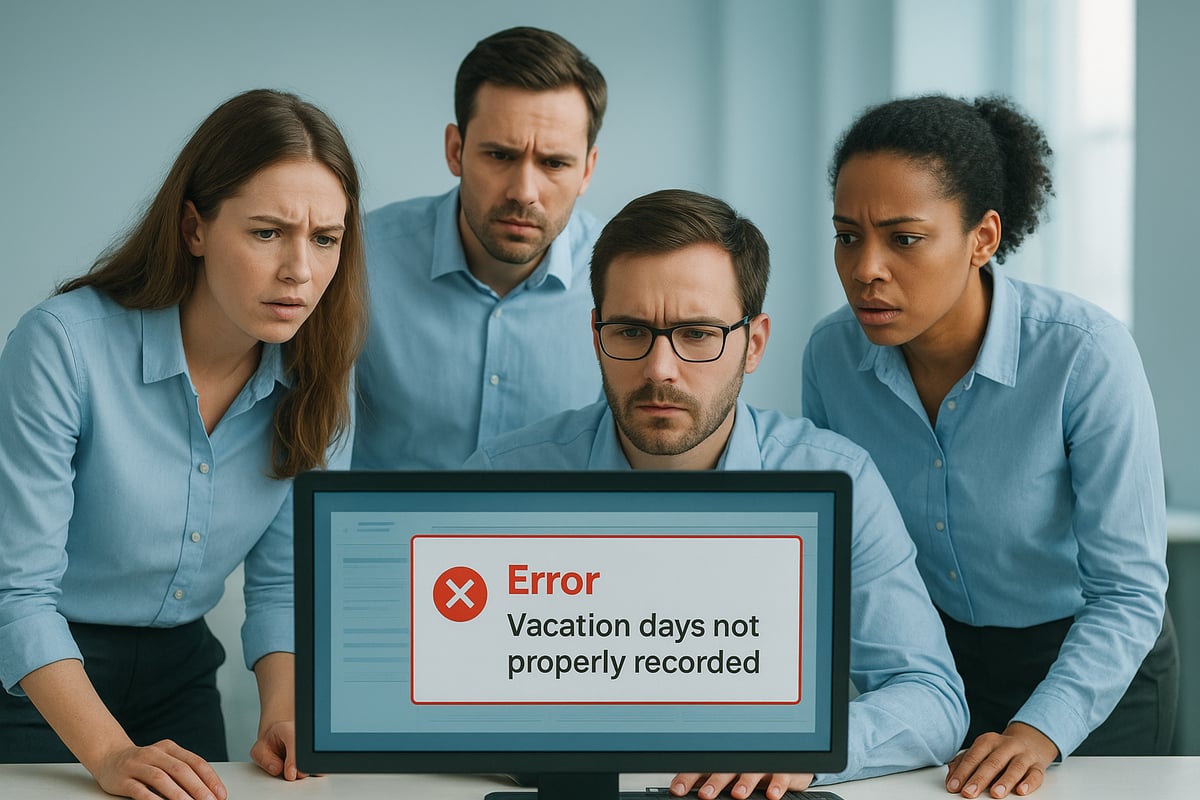 Veelgemaakte Fouten bij het Registreren van Vakantiedagen