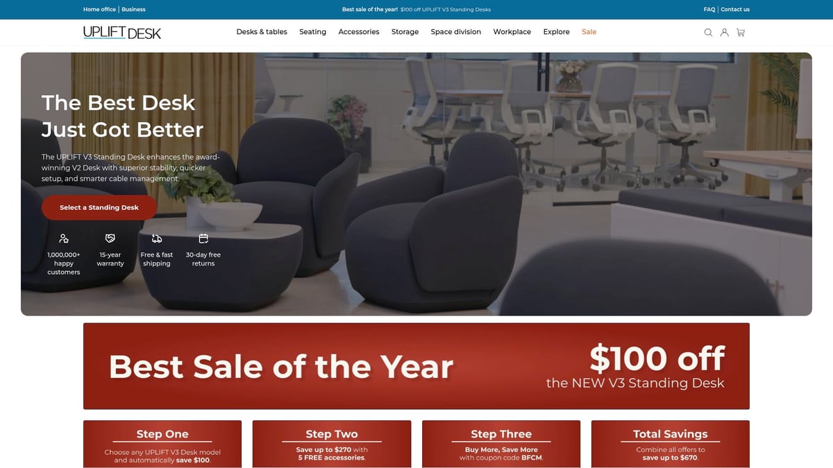 9 Best Standing Computer Desk Picks for a Healthier 2025 Workspace - Uplift V2 Standing Desk