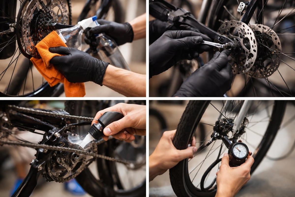 Bike maintenance workflow