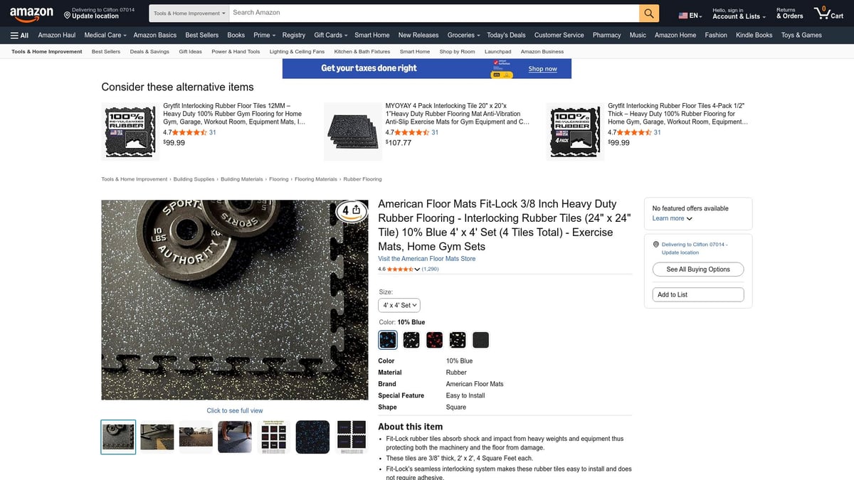 Top 7 Best Garage Floor Tiles for a Stylish Upgrade in 2026 - American Floor Mats Heavy-Duty Rubber Flooring