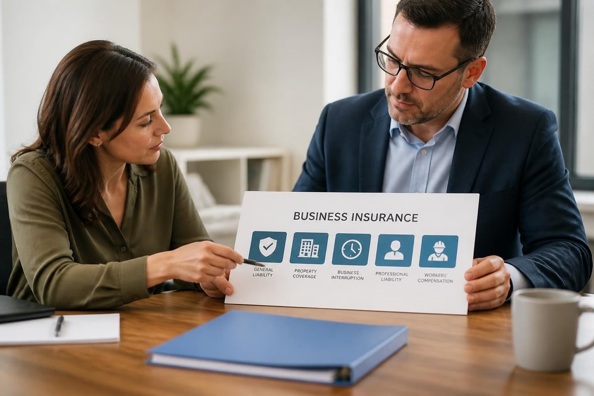 Business insurance coverage layers
