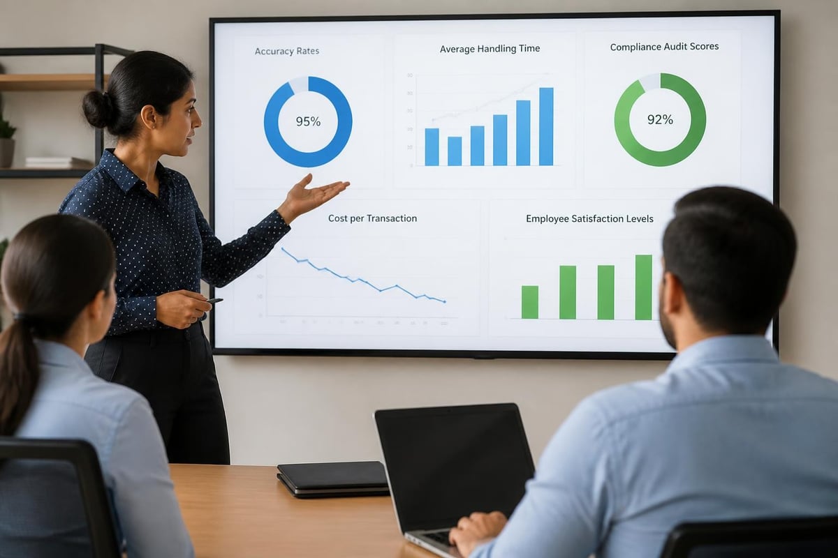 Back office performance metrics