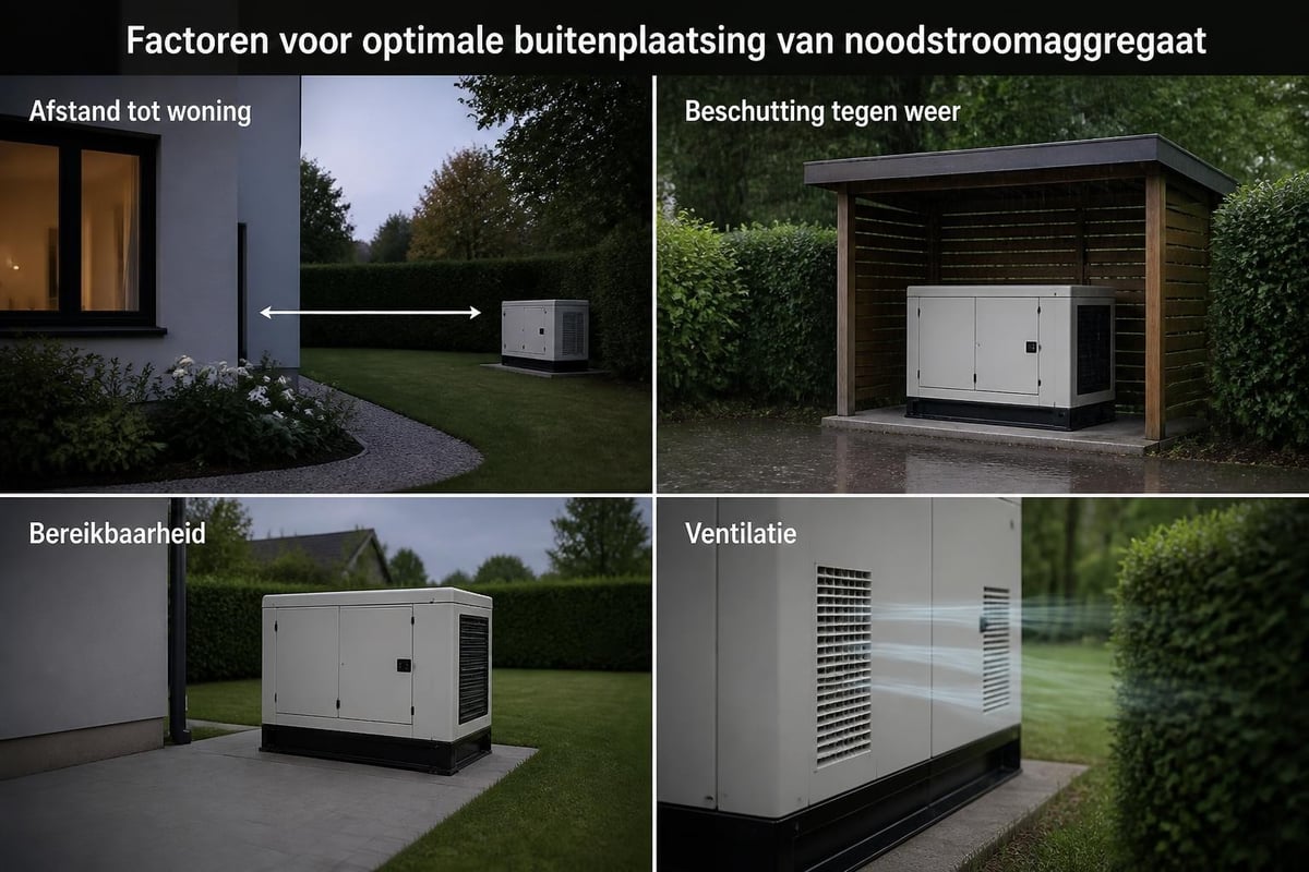 Optimale plaatsing aggregaat