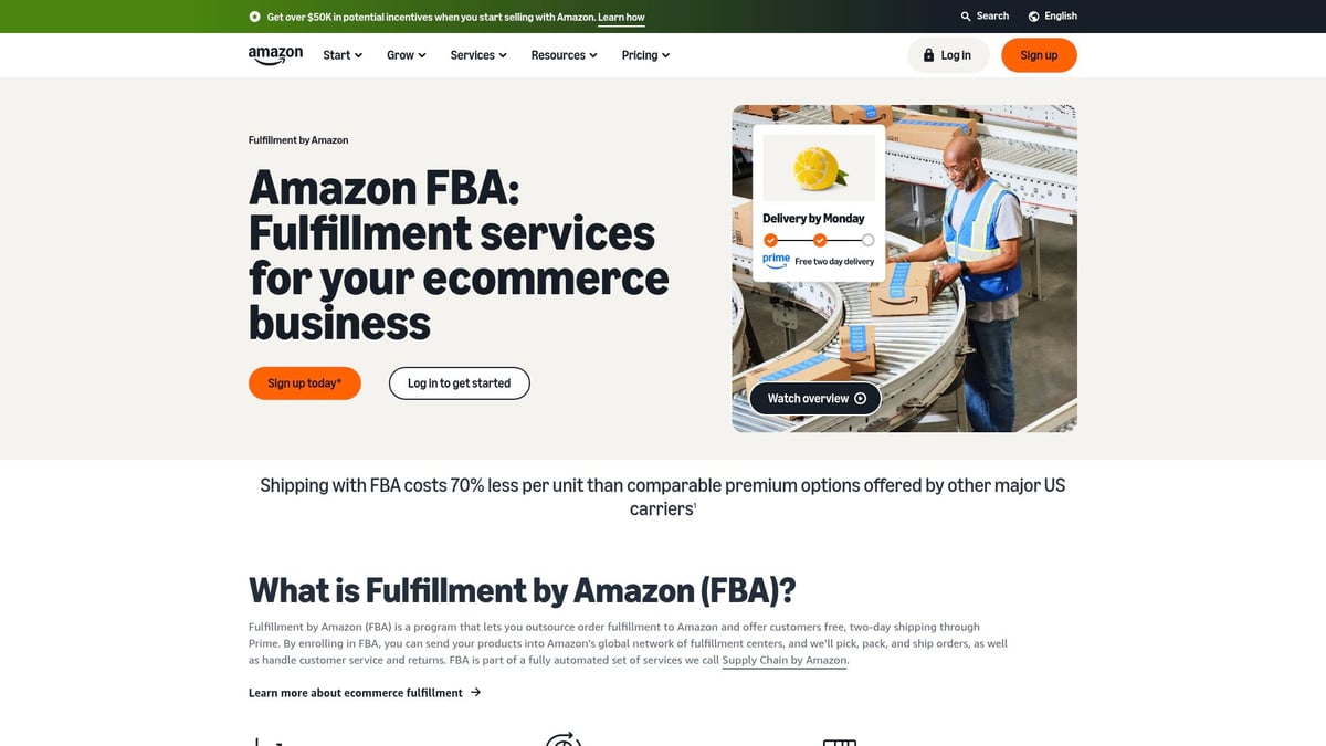 8 Leading Fulfillment Providers Transforming E-Commerce 2026 - Fulfillment by Amazon (FBA)