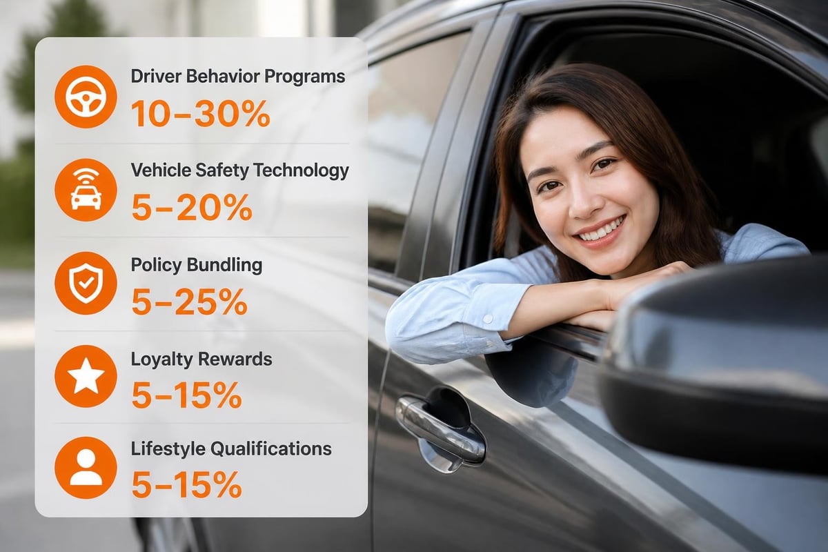 Car insurance discount categories