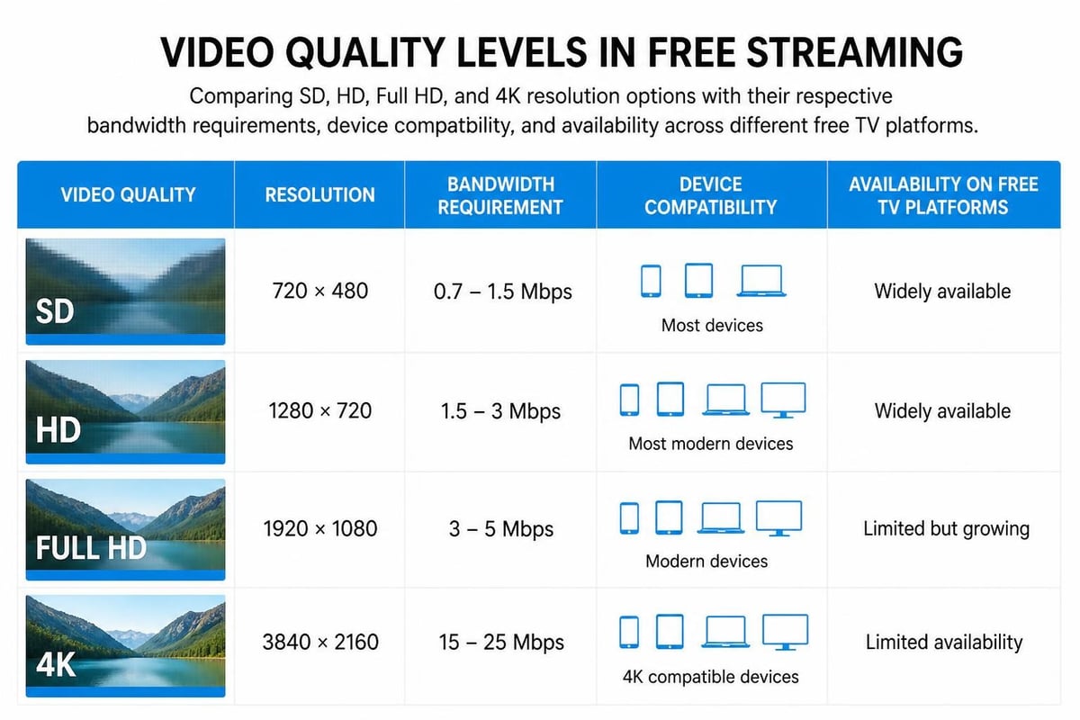 Streaming quality comparison