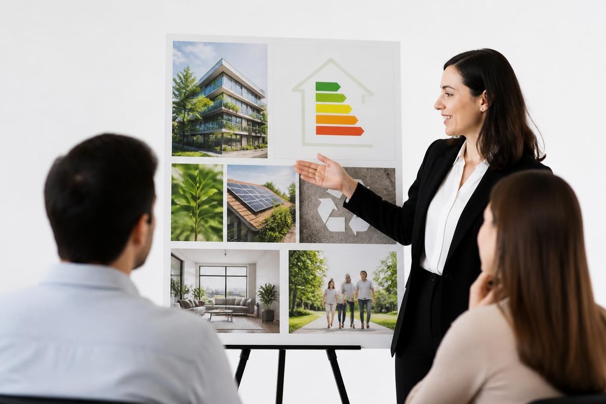 Sustainable property marketing elements