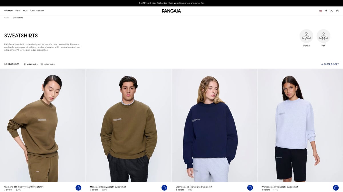 9 Essential Nice Sweatshirt Picks for Style in 2025 - Pangaia 365 Signature Sweatshirt