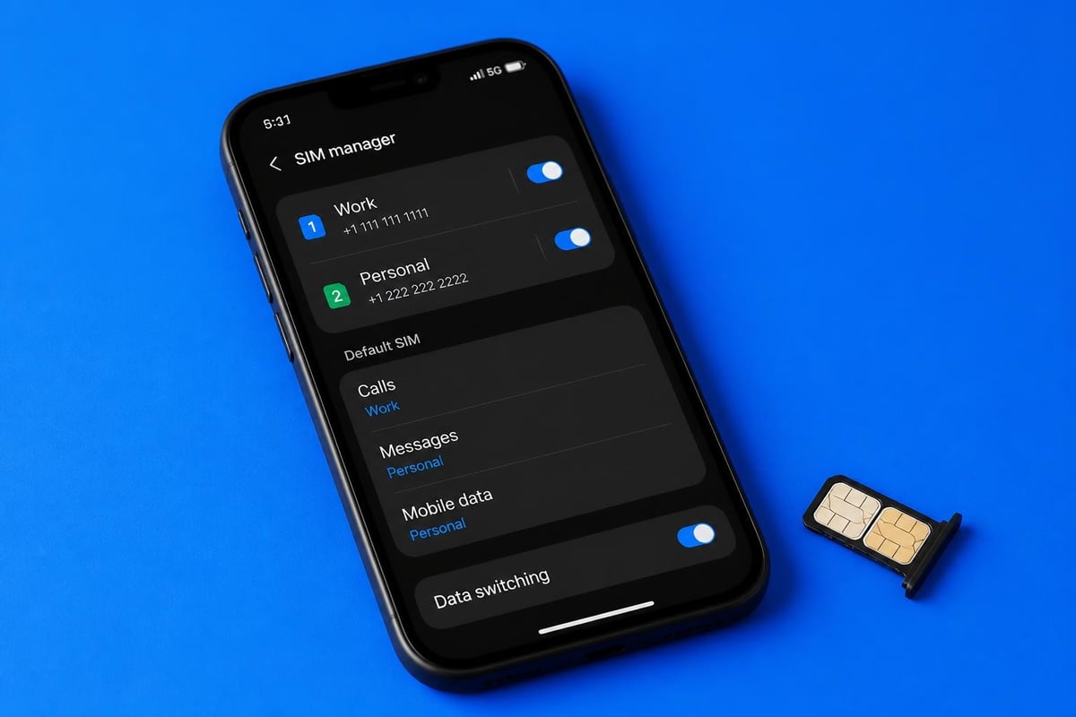 Multi SIM phone setup process
