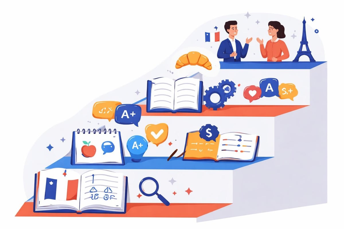 French language learning progression