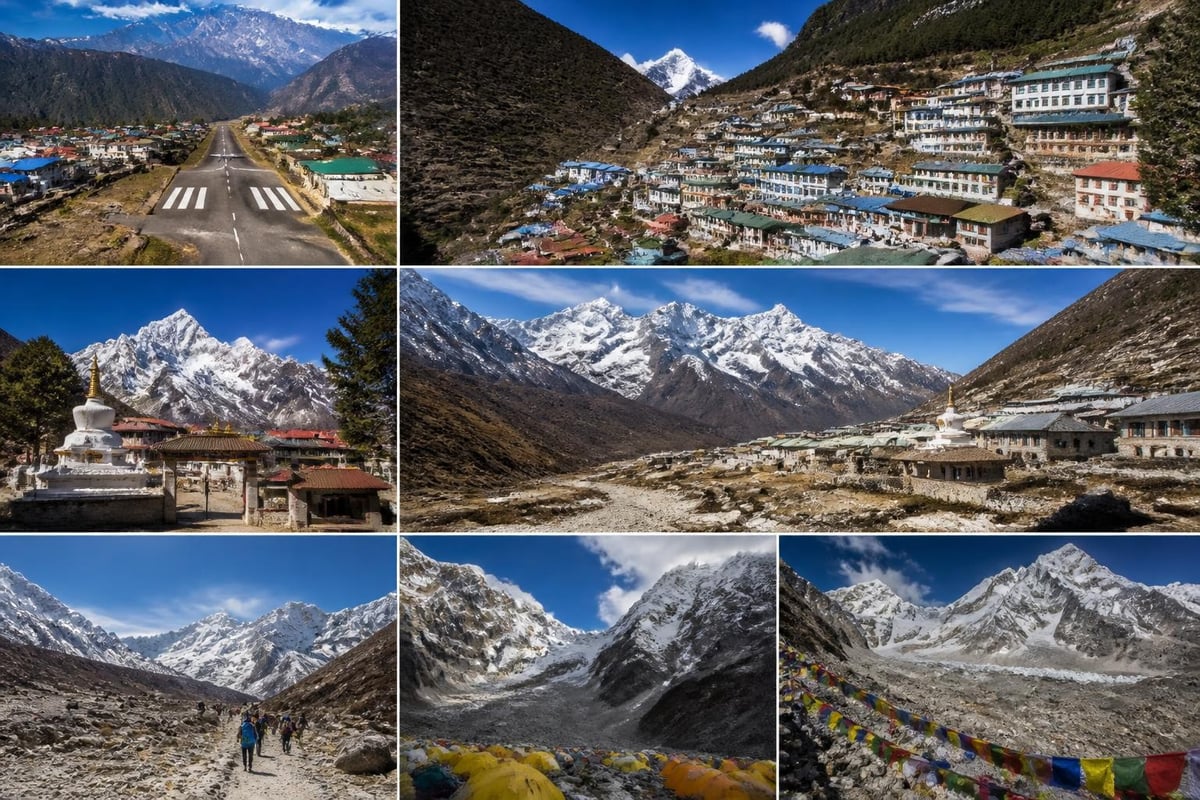 Everest base camp trek route map