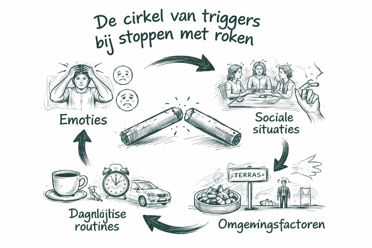 Trigger-cirkel rookverslaving
