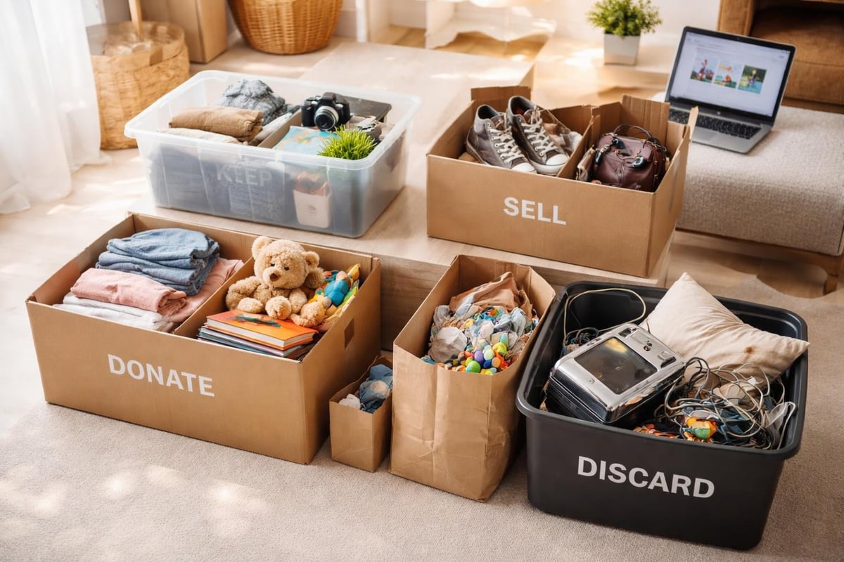 Système de tri pour déménagement