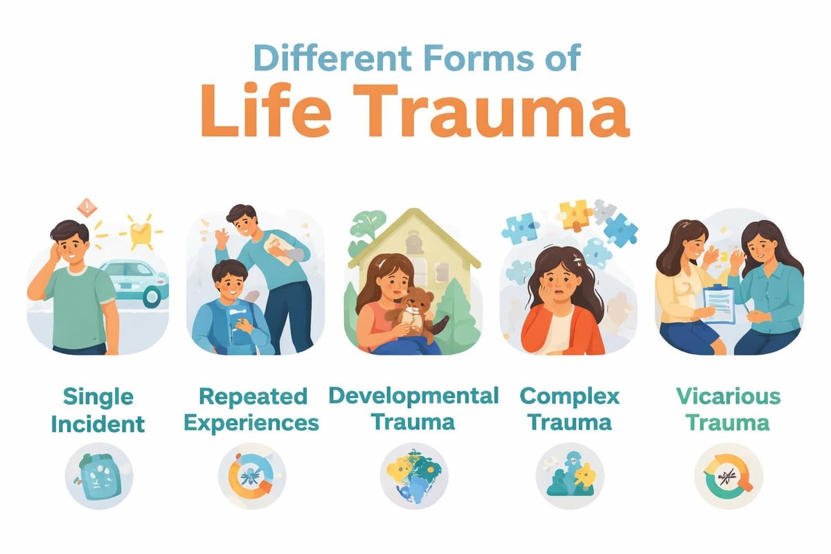 Types and categories of life trauma