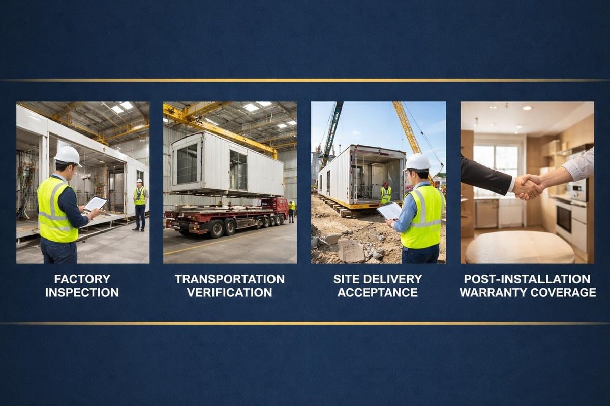 Modular construction quality assurance