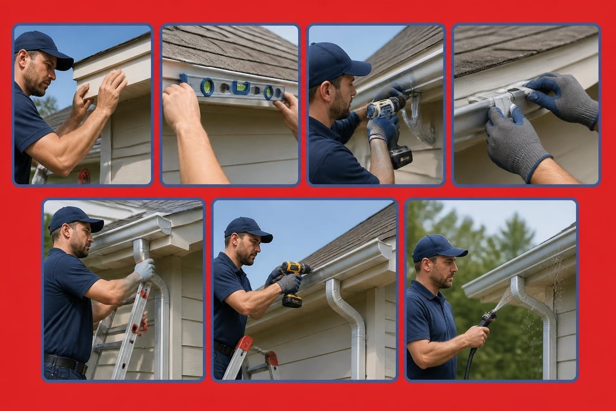Gutter installation steps