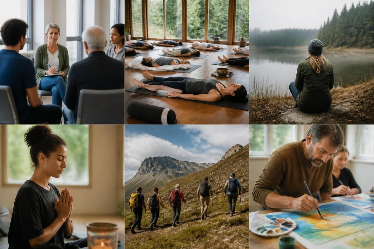 Mental health retreat program types