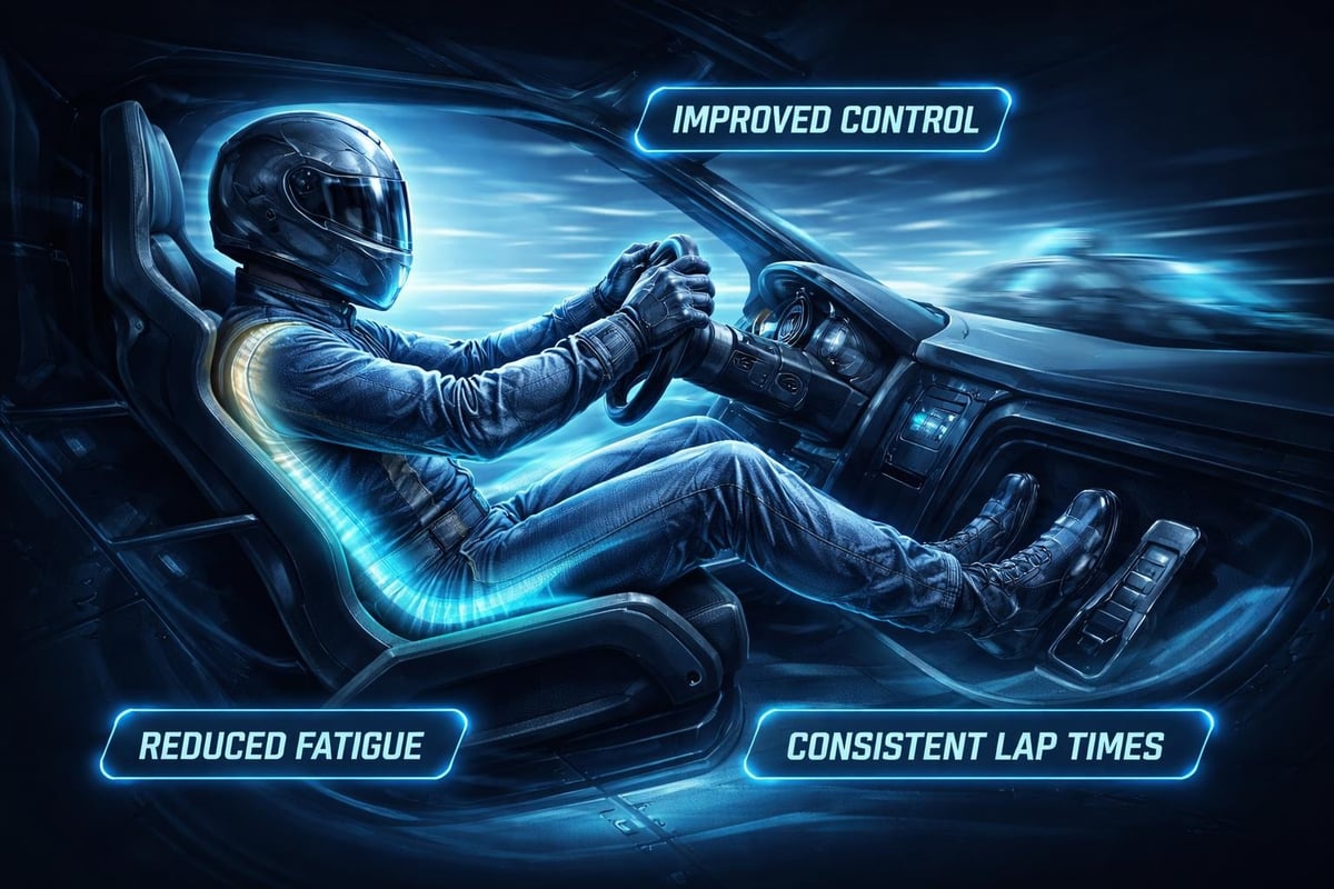 Racing seat ergonomics