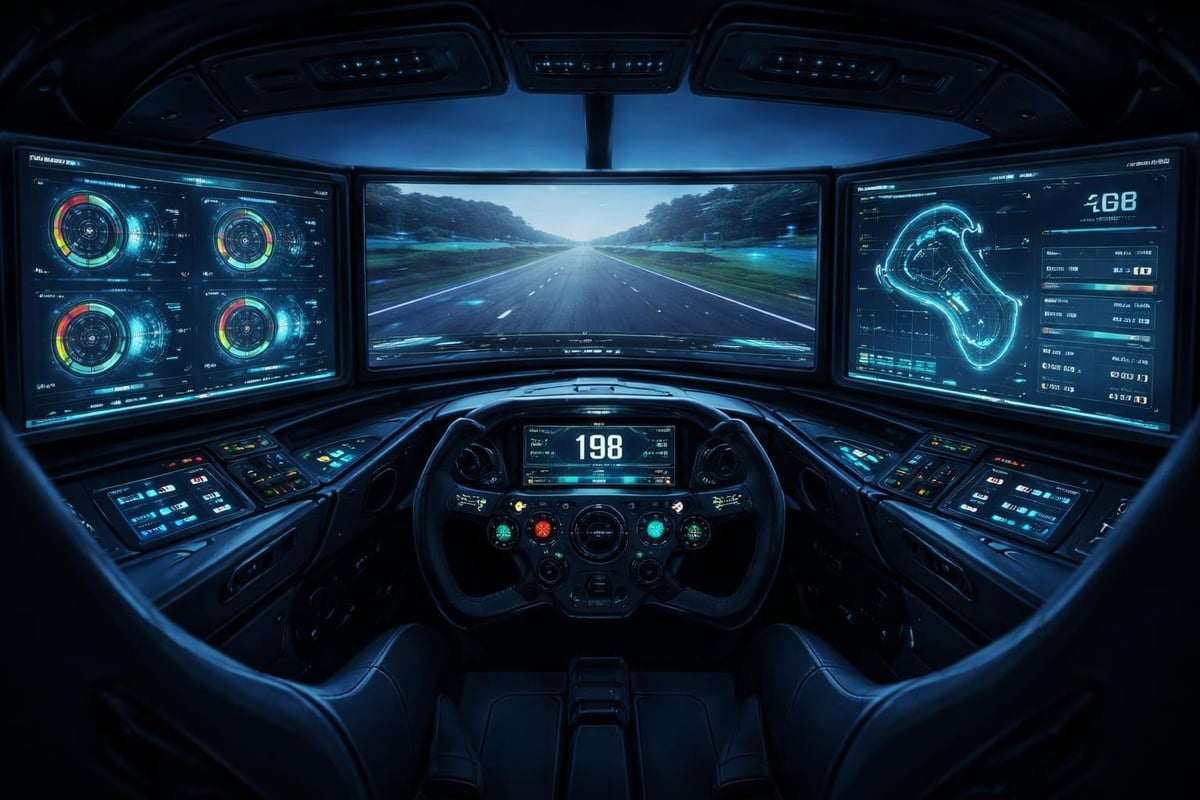 Sim racing data dashboard