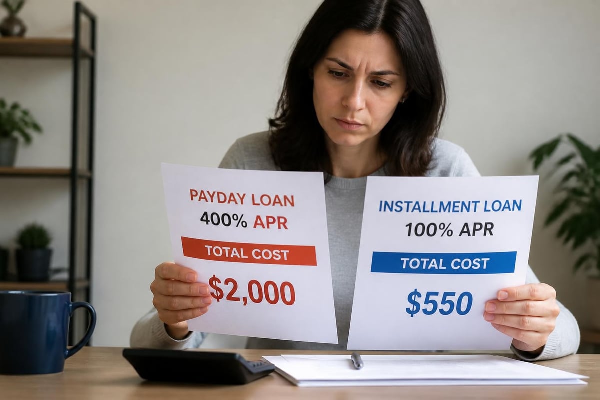 Loan comparison table