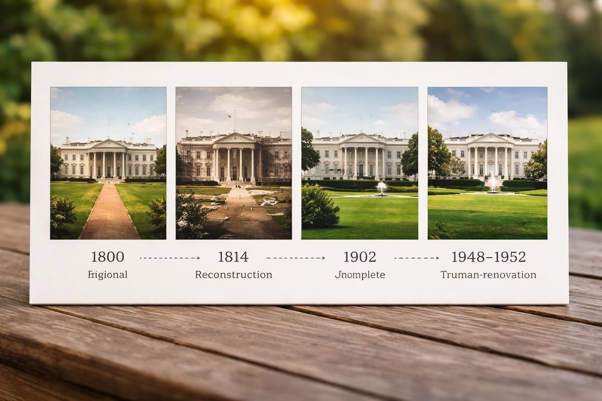 Architectural evolution of the White House