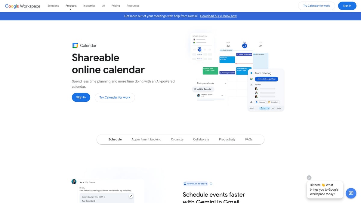 7 Best Alternative A Doodle Tools For Easy Scheduling 2026 - Google Calendar