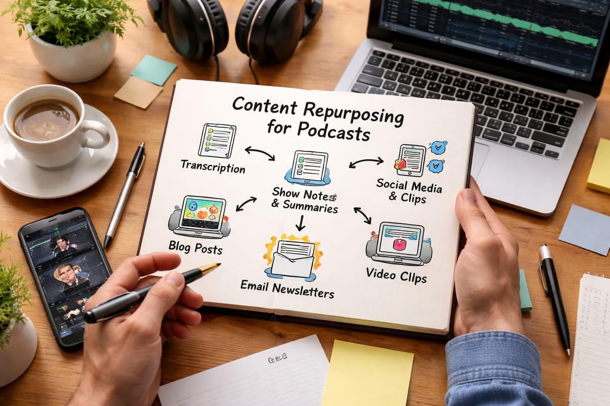 Podcast production workflow