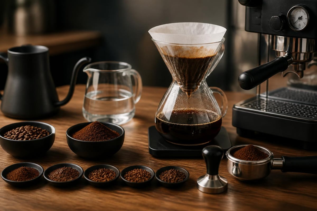 Variables d'extraction du café