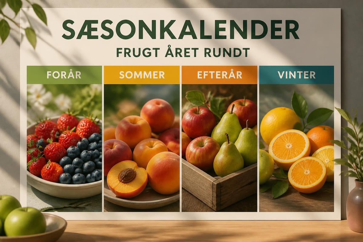 Frugtkurv sæsonvariation